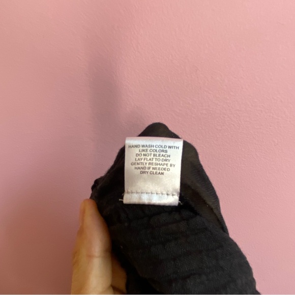 Monday Swimwear Belize Crinkle Linen Beach Pants, Black, S - Picture 11 of 15